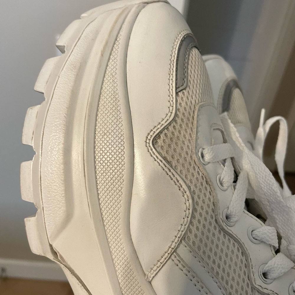 Prada Signature Logo Leather Chunky Sneakers, 9.5 - Picture 11 of 12